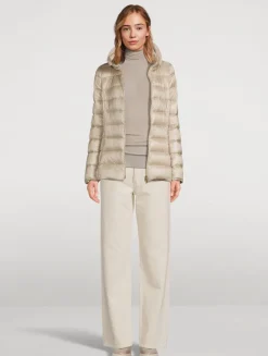 Claudia Faux Fur-Trimmed Down Jacket