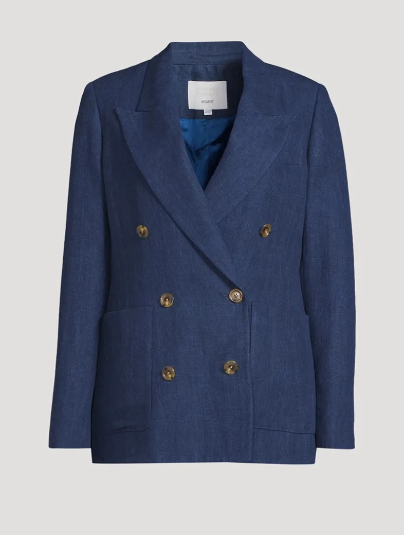 COH x Argent Chelsea Double-Breasted Blazer