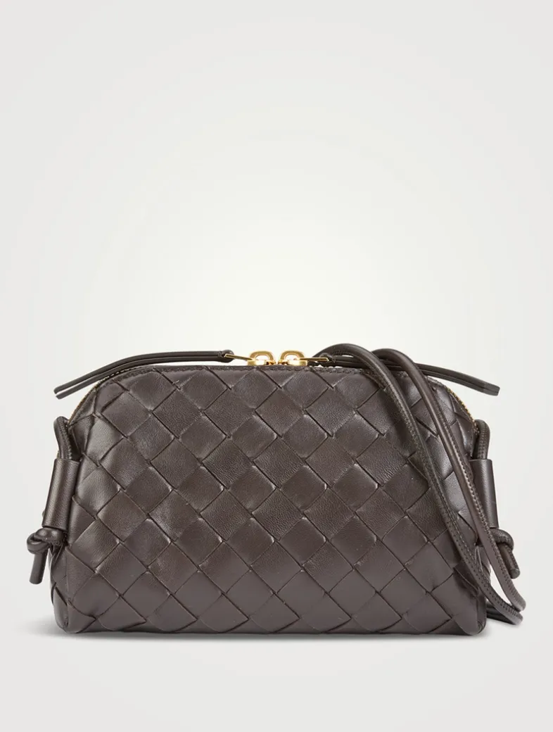 Concert Intrecciato Leather Crossbody Bag