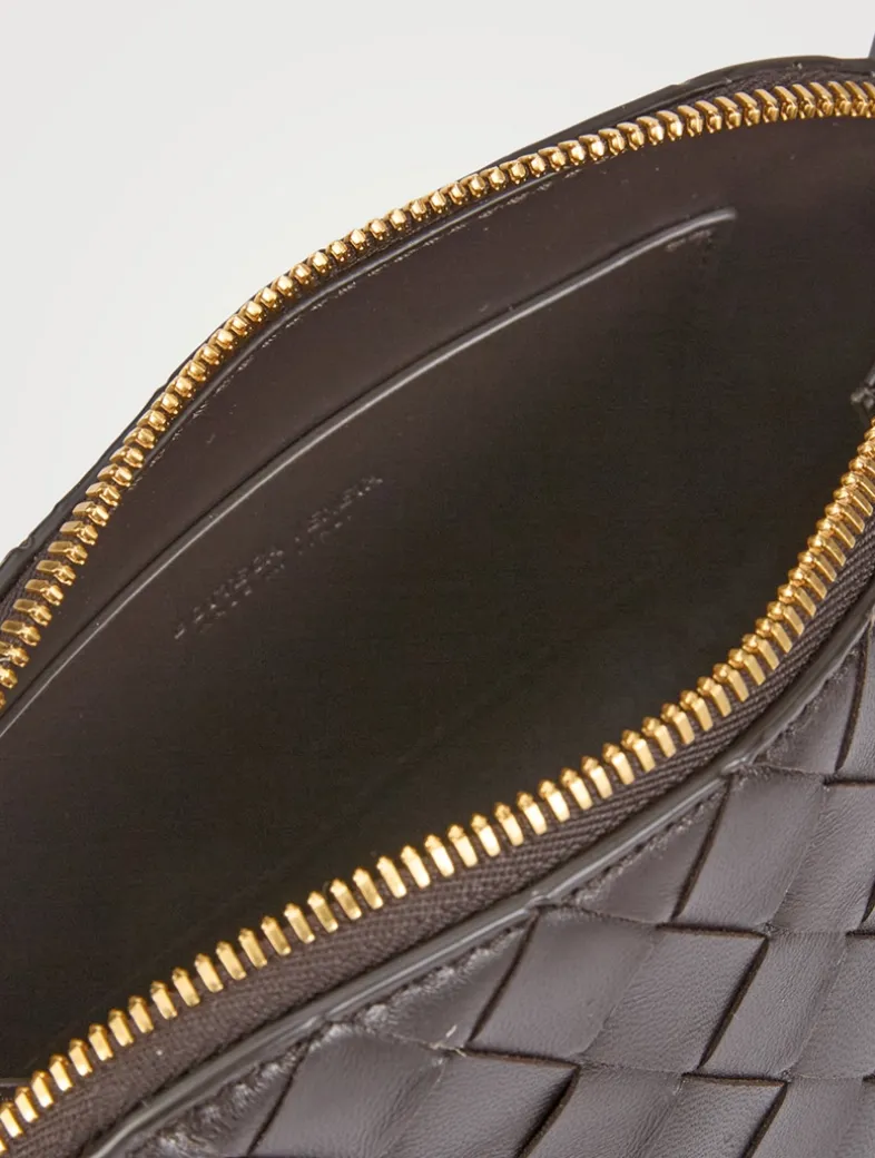 Concert Intrecciato Leather Crossbody Bag