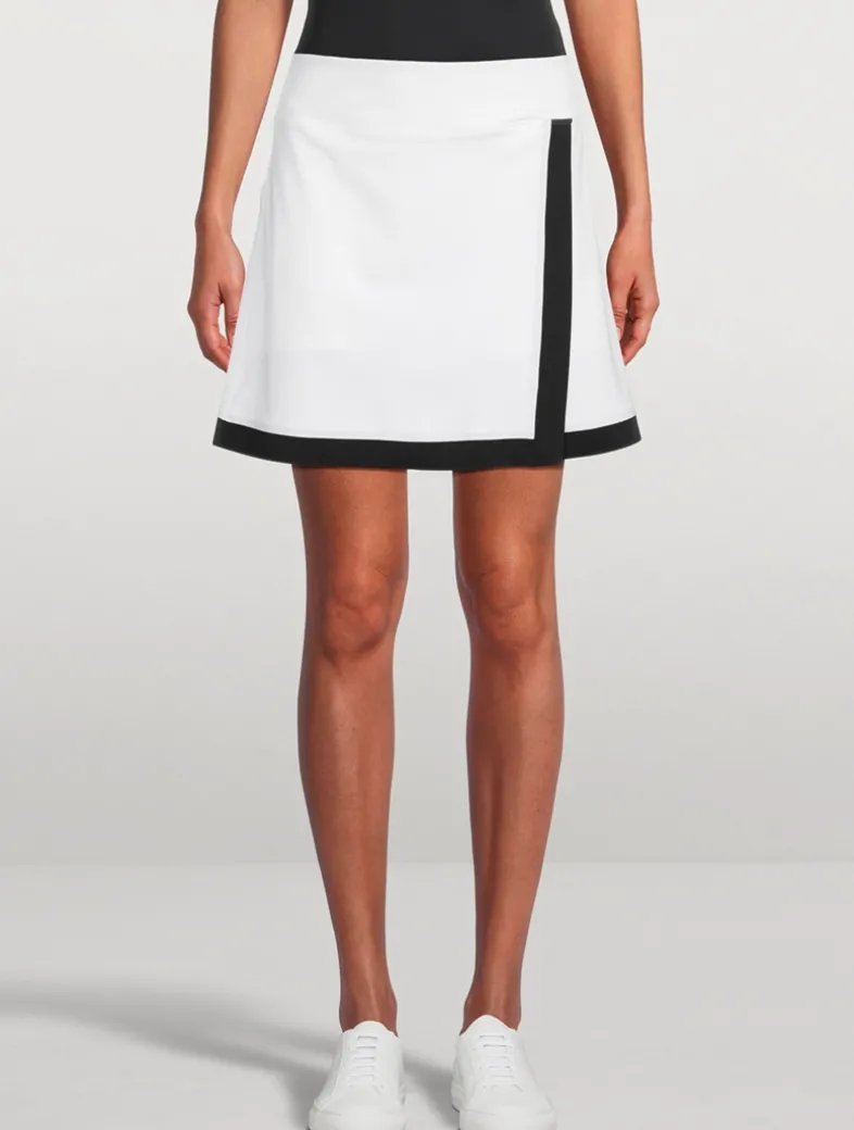 Contrast Sport Mini Skirt