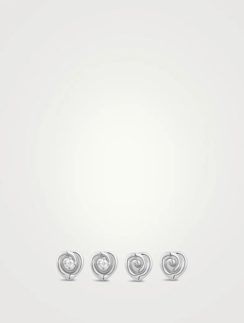 Coquille Stud Earrings Set