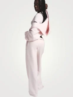 Cotton Fleece Classic Straight-Leg Pants