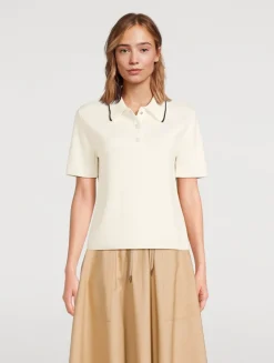 Cotton Knit Polo Shirt