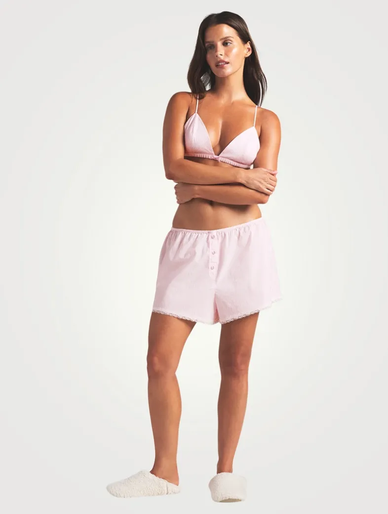Cotton Poplin Sleep Short