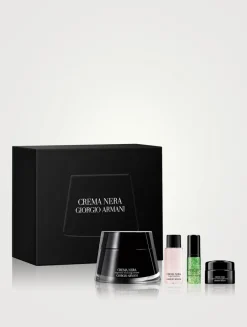 Crema Nera Gift Set Anti-Aging Face Care Routine for Refined Skin Texture