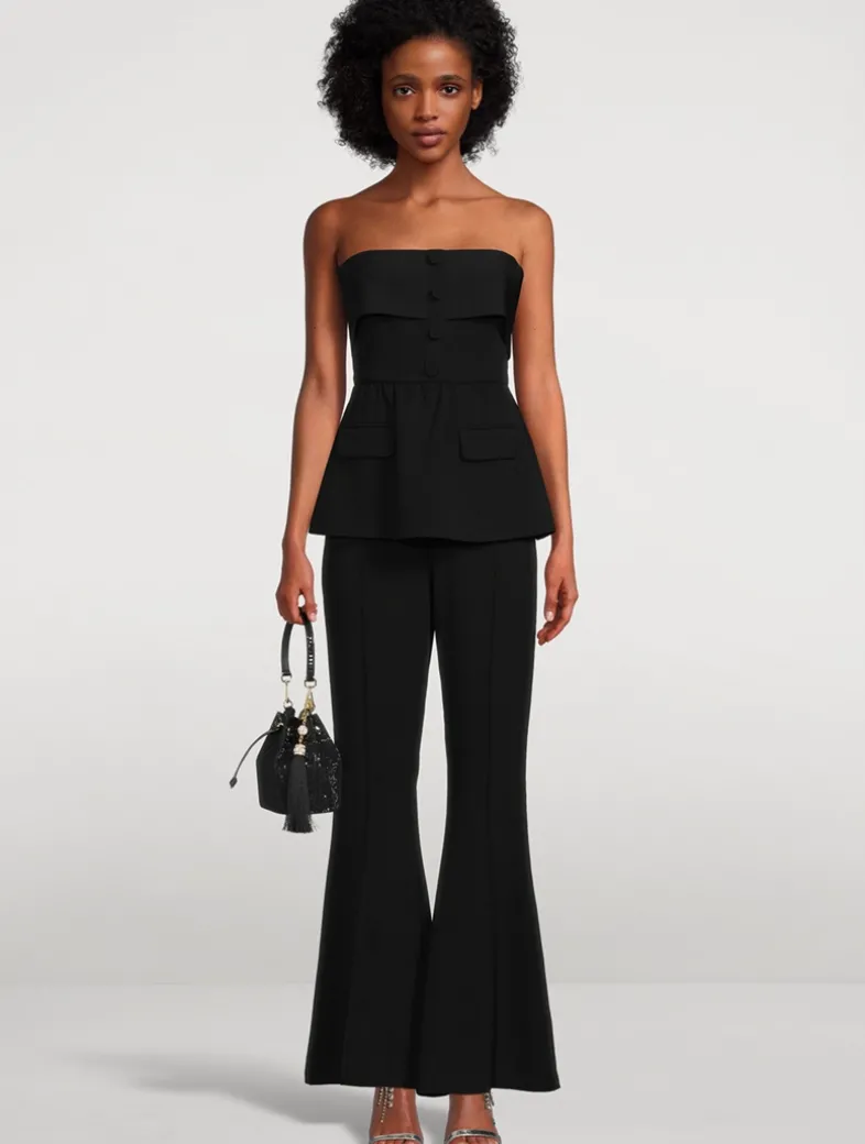 Crêpe Flared Jumpsuit