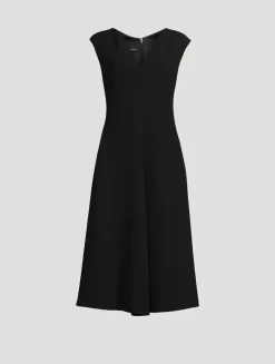 Crêpe Midi Dress