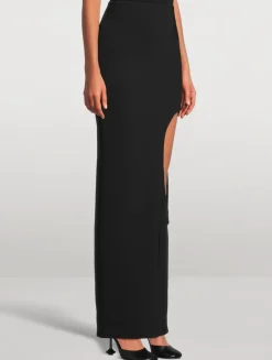 Cut-Out Maxi Skirt