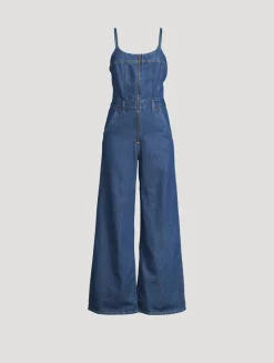 Denim Bustier Jumpsuit