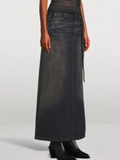 Denim Maxi Skirt