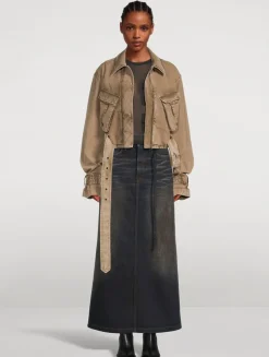 Denim Maxi Skirt