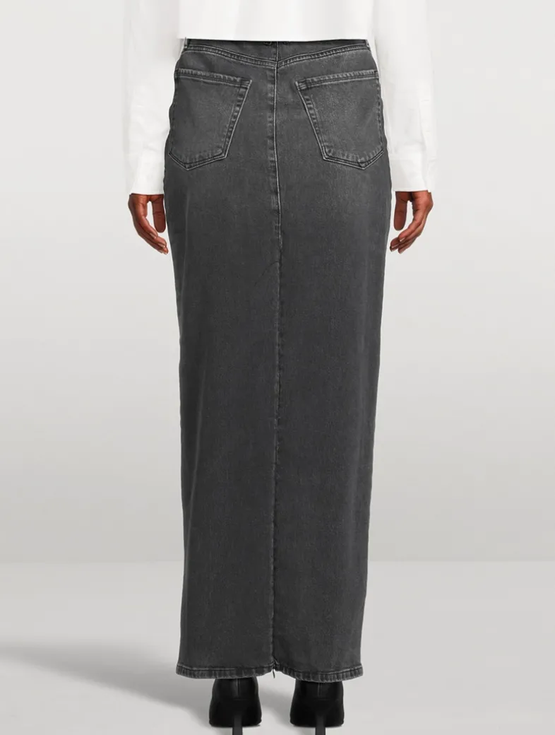 Denim Maxi Skirt
