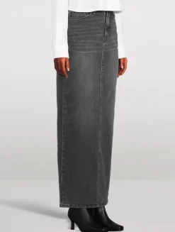Denim Maxi Skirt