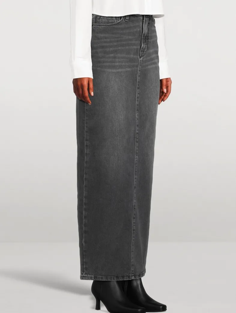Denim Maxi Skirt