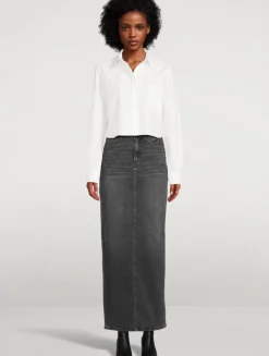 Denim Maxi Skirt