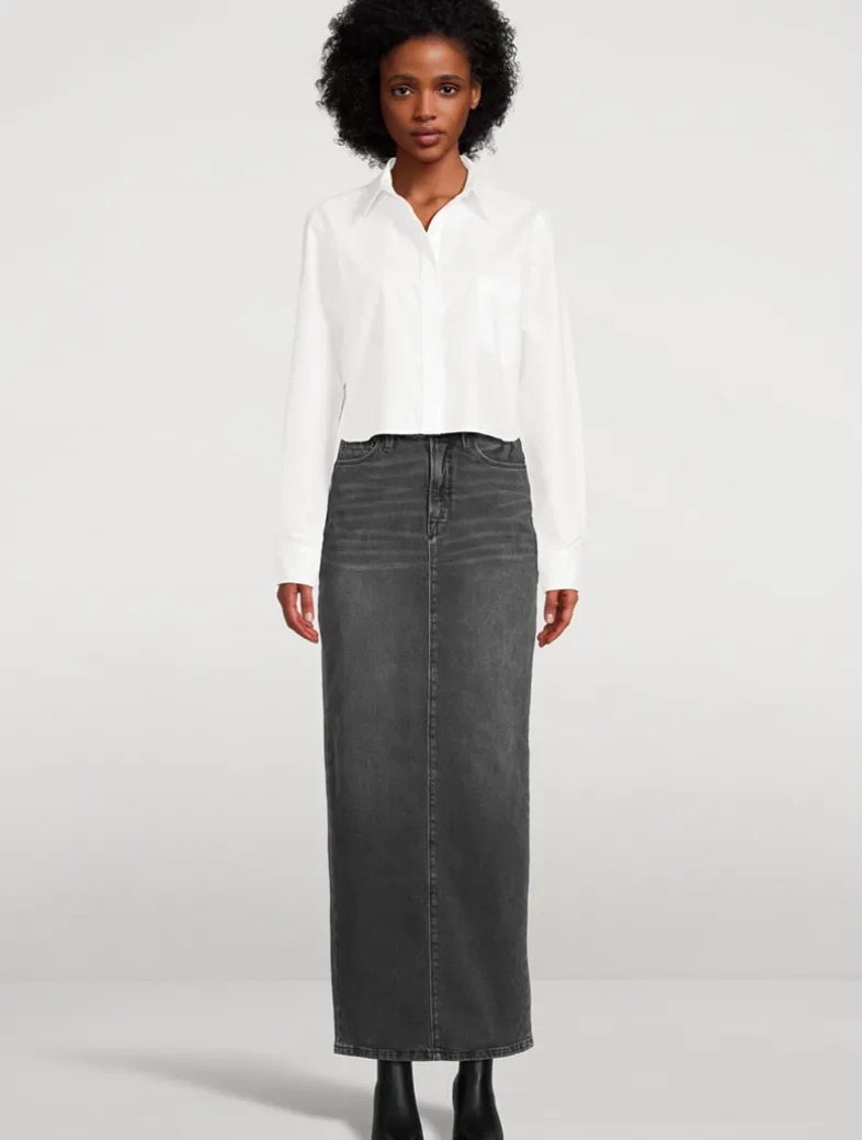 Denim Maxi Skirt