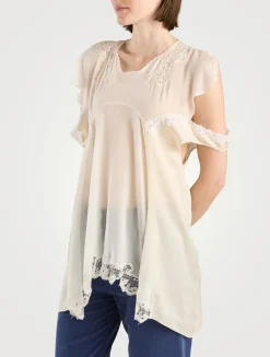 Desy Lace Silk Blouse