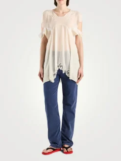 Desy Lace Silk Blouse
