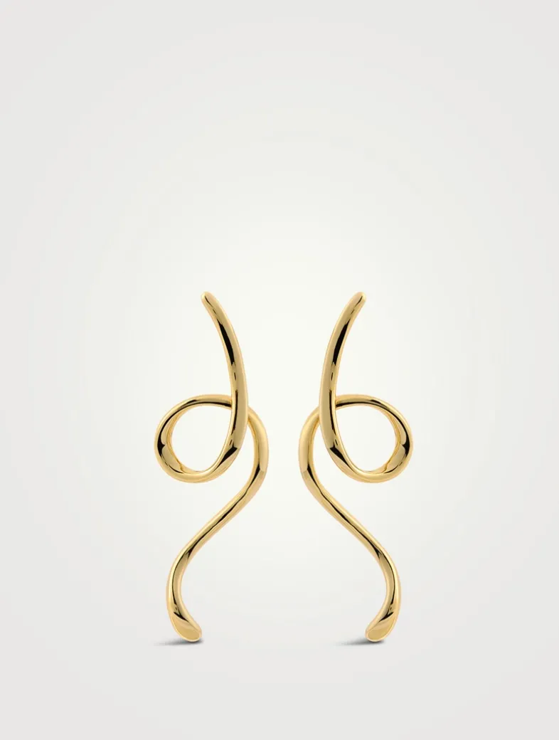 DEZI x Luv AJ Ribbon Drip Statement Earrings