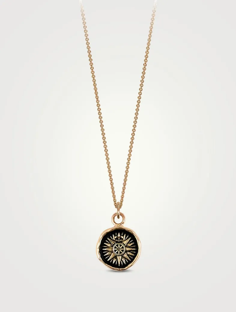 Direction 14K Gold Talisman Necklace