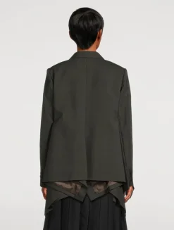 Double-Breasted Wool Blazer