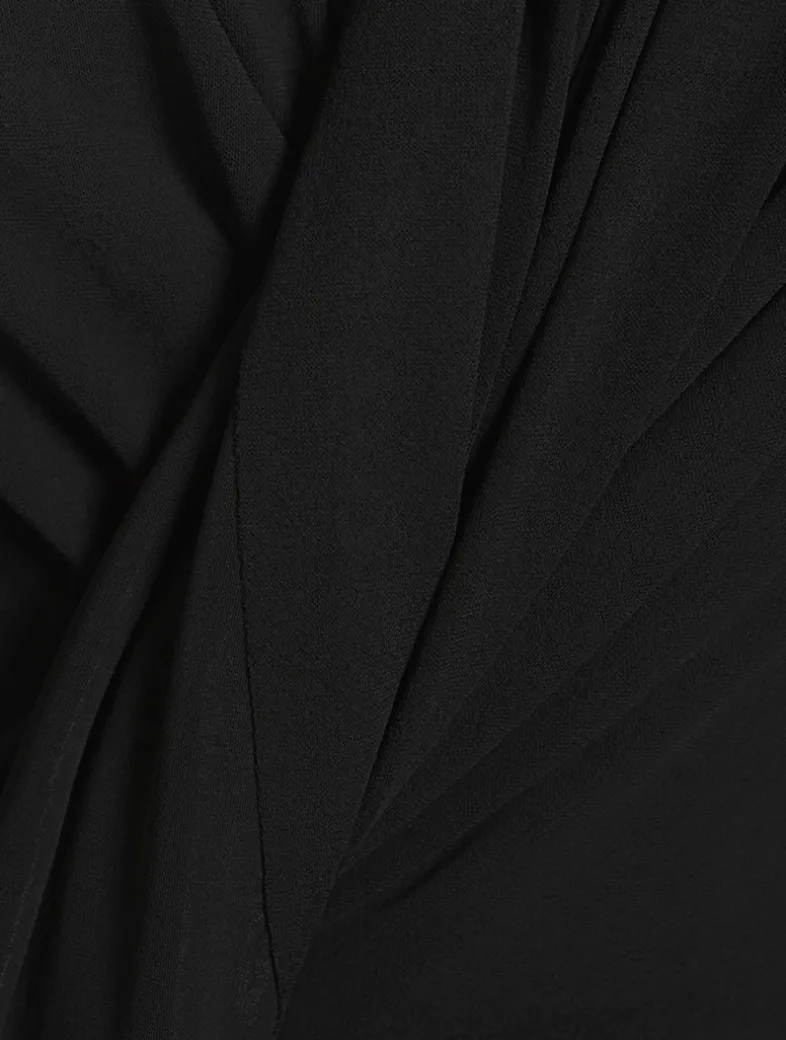 Draped Crêpe Jersey Dress