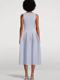 Embellished Knit Midi Dress