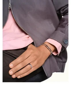 Facette Platinum Wedding Band With Diamonds
