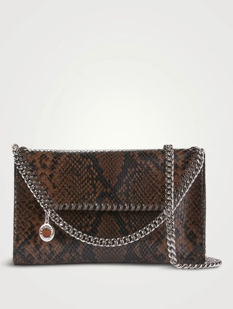 Falabella Snakeskin-Embossed Crossbody Bag