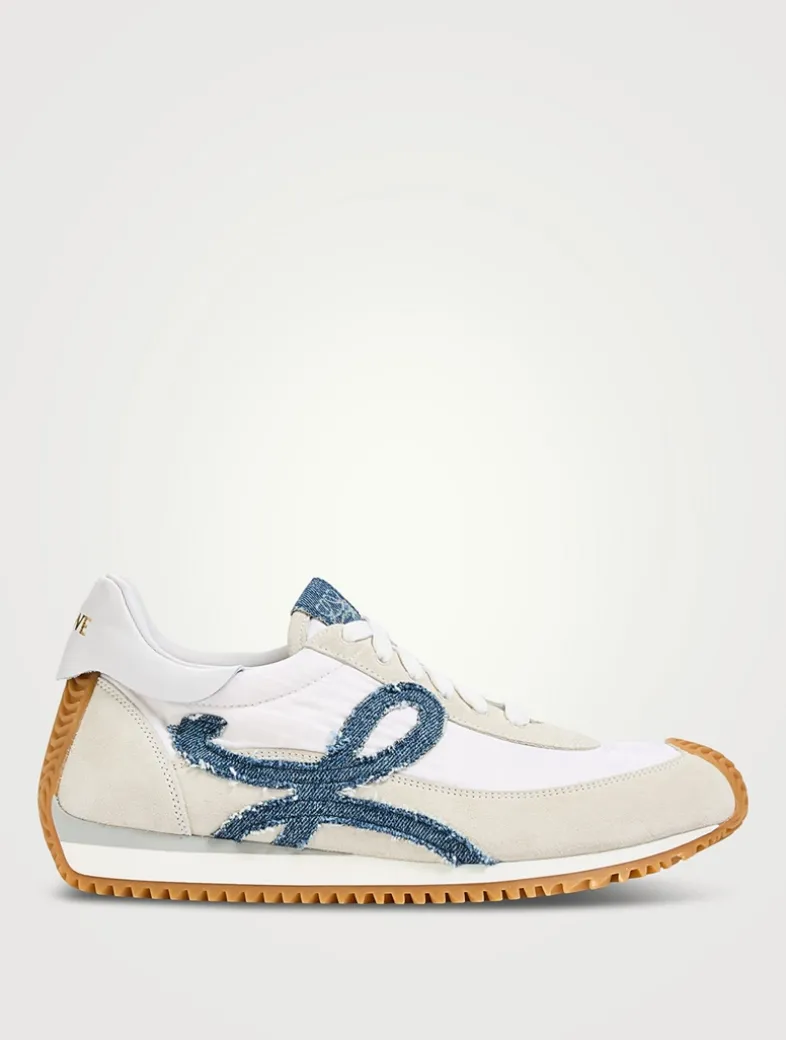 Flow Runner 2.0 Nylon And Suede Sneakers