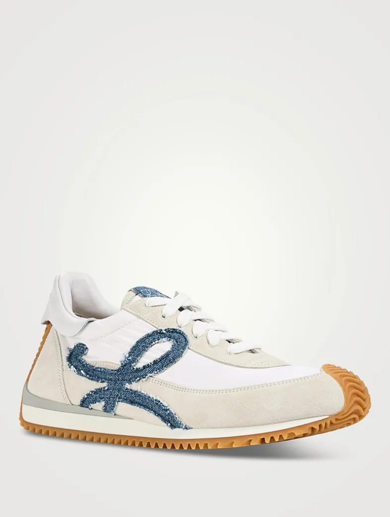 Flow Runner 2.0 Nylon And Suede Sneakers