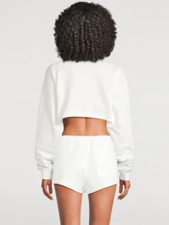 FRAME x Sotheby's Cropped Sweatshirt