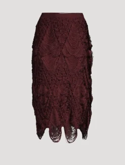Fringe Midi Skirt