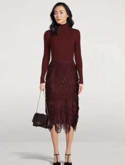Fringe Midi Skirt