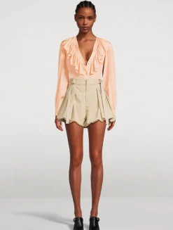 Gabardine Shorts
