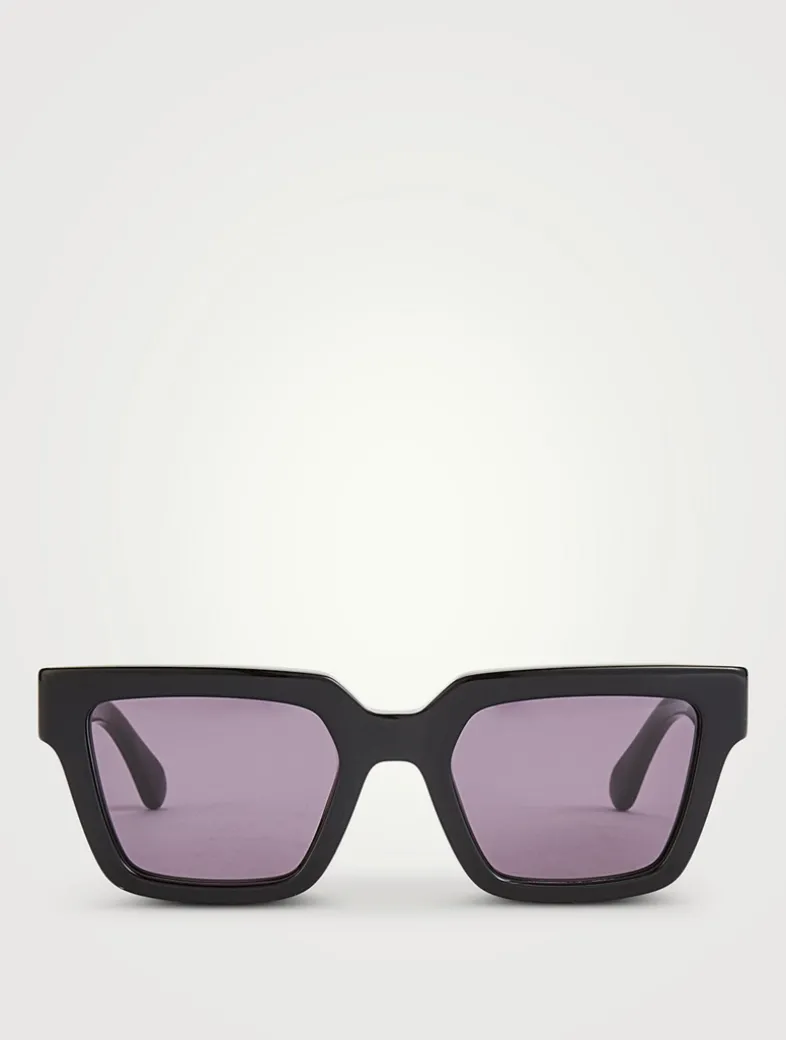 Gancini Hinge Square Sunglasses