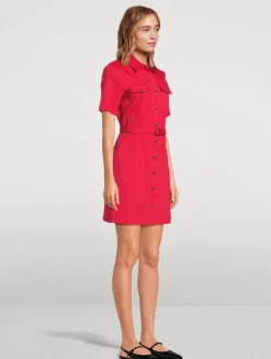 Good Linen Belted Shirt Dress