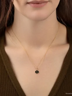 Heart Print 14K Gold Talisman Necklace