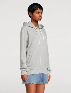 Heart Zip-Up Hoodie With Back Logo