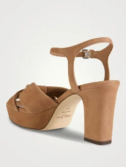 Heloise Suede Platform Sandals