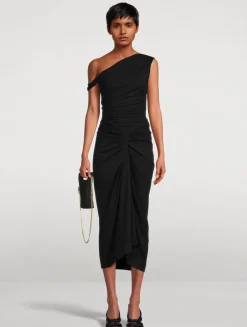 Herchive Jersey Knotted Midi Skirt