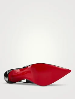 Hot Chick 100 Patent Leather Slingback Pumps