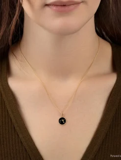 Hummingbird 14K Gold Talisman Necklace