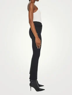 Hustler High-Rise Bootcut Jeans With Fray