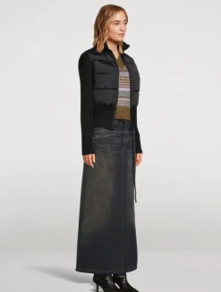 HyBridge® Down And Wool Knit Jacket