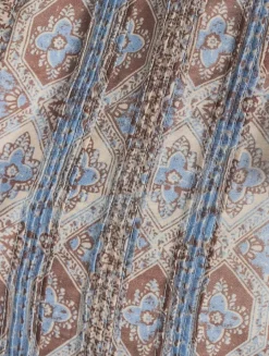 Idris Cotton Silk Blouse In Batik Print