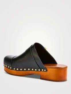 Jeannette Leather Clogs
