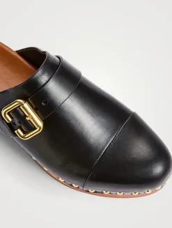 Jeannette Leather Clogs