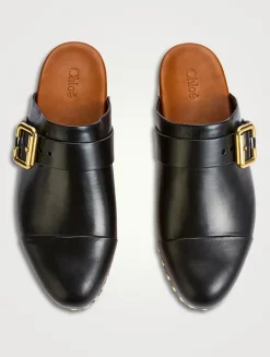 Jeannette Leather Clogs